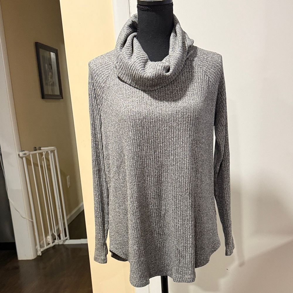 Sonoma Gray Cowl Neck Sweater